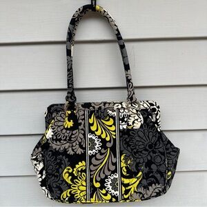 VERA BRADLEY Baroque Retired Magnetic Frame Quilted Paisley Purse Bag Clutch